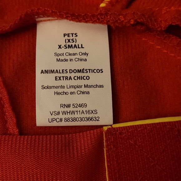 X-Small Firefighter Halloween Costume for Dog - Picture 3 of 6